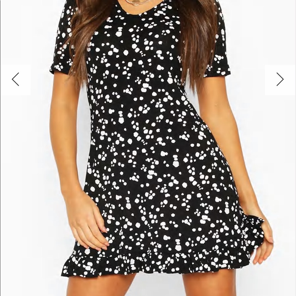 Black and White Shift Dress